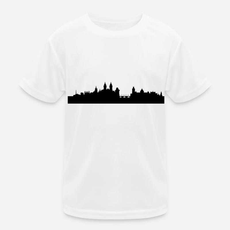 Skyline Prag Kinder Funktions-T-Shirt