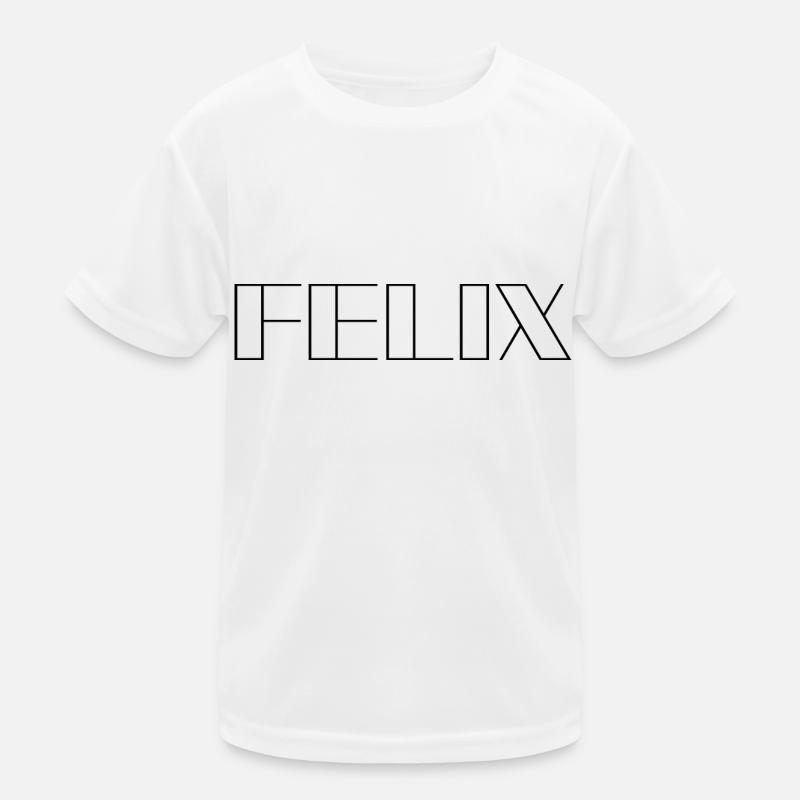 Name Felix Modern Schwarz Kinder Funktions-T-Shirt