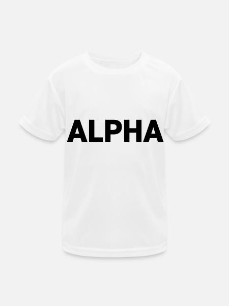 Alpha Dark Pack Rank - Kids Functional T-Shirt - white - Front