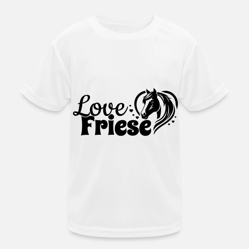 Friese Love Herz Pferdekopf Kinder Funktions-T-Shirt