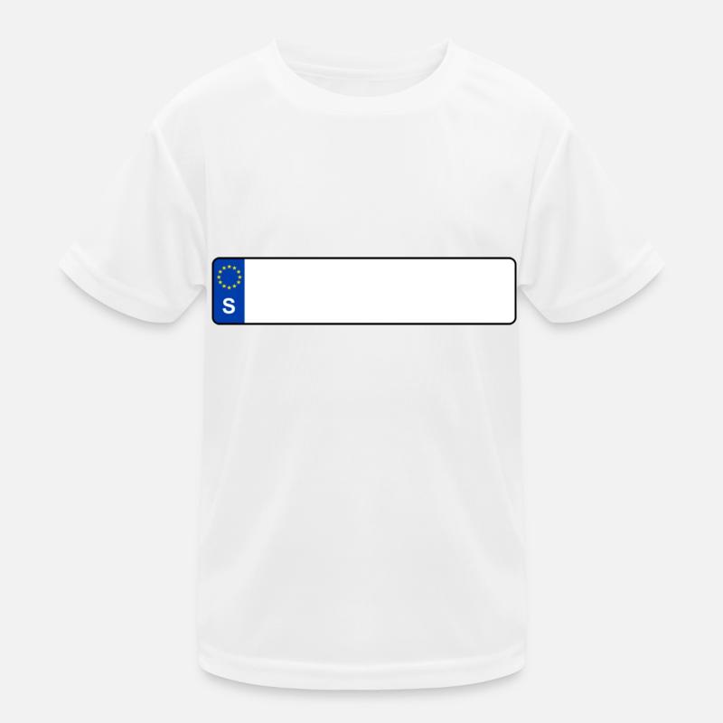 Kennzeichen S Kinder Funktions-T-Shirt