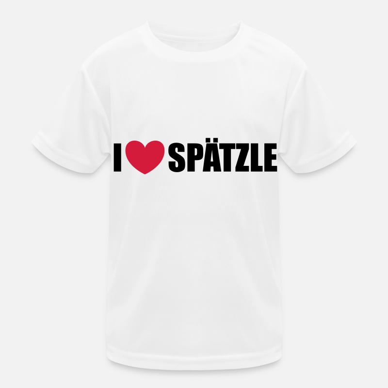 Spätzle - Kinder Funktions-T-Shirt - Weiß