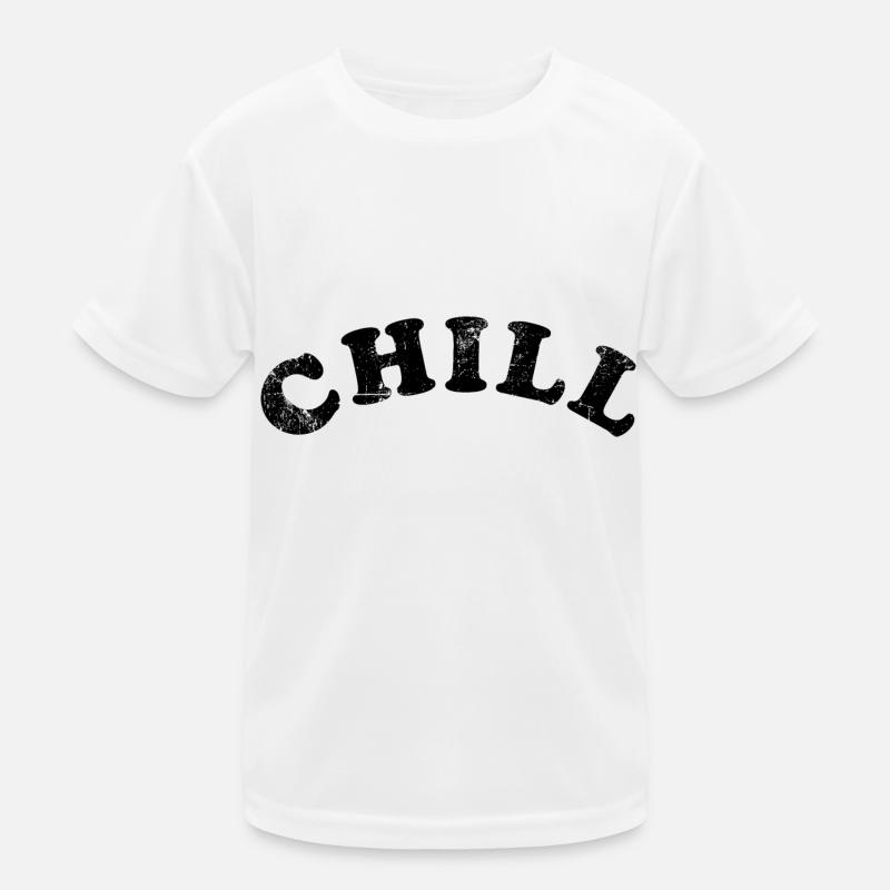 Chill chillen Retro Kinder Funktions-T-Shirt