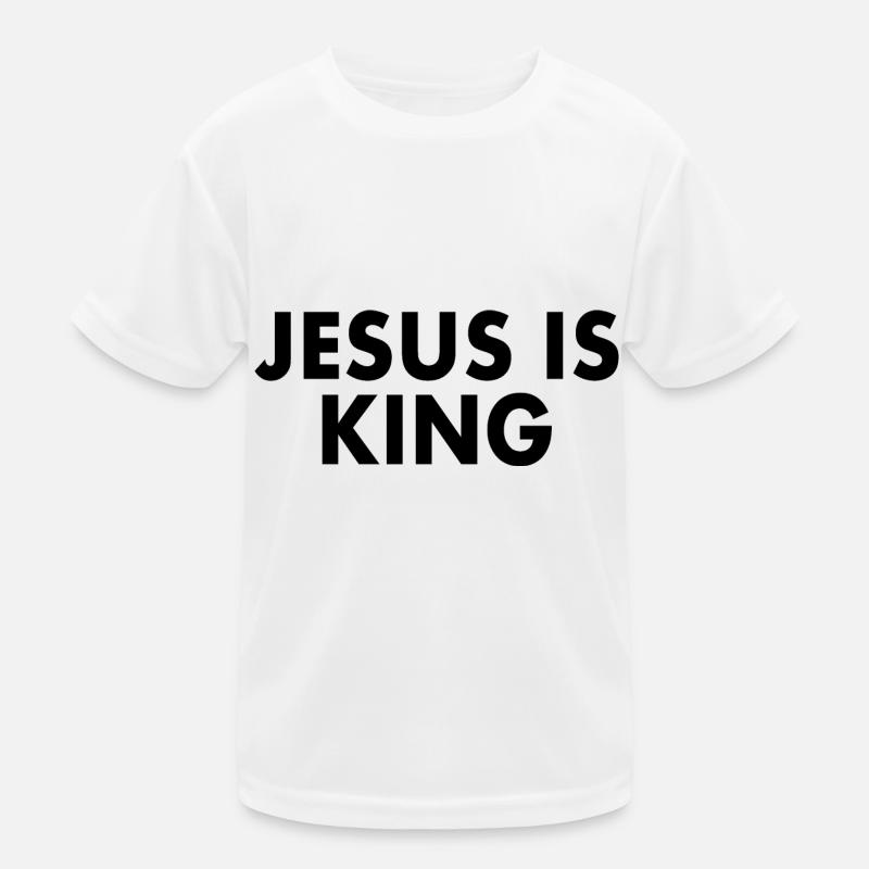 Jesus is king T-shirt sport Enfant
