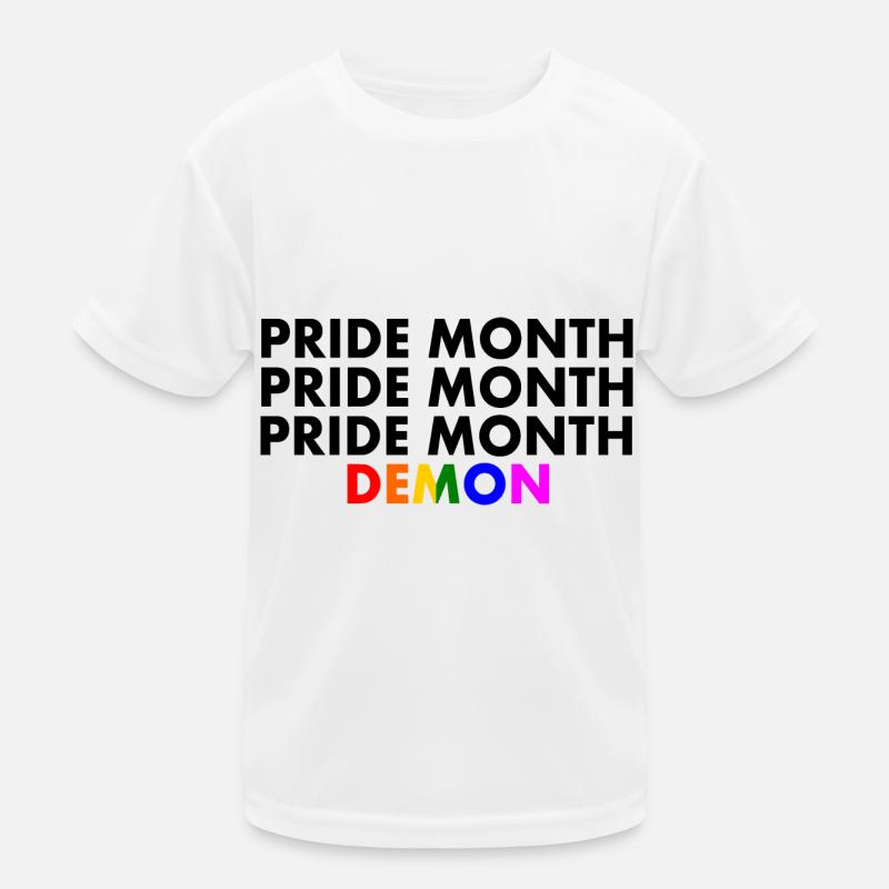 pride month demon Kids Functional T-Shirt
