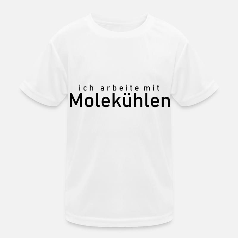ich arbeite mit molekühlen Kinder Funktions-T-Shirt
