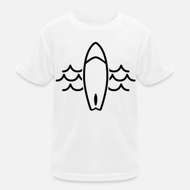Vagues planche de surf surf surf surf T-shirt sport Enfant