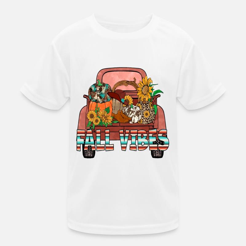 Fall Vibes Kids Functional T-Shirt