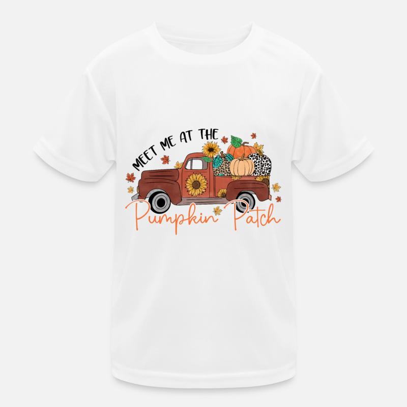 Treffen Sie mich bei Pumpkin Patch Kinder Funktions-T-Shirt