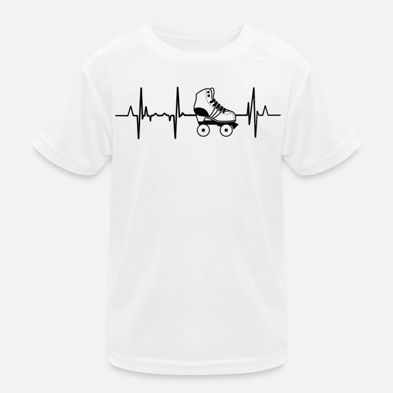 Roller skates Heart palpitations Kids Functional T-Shirt