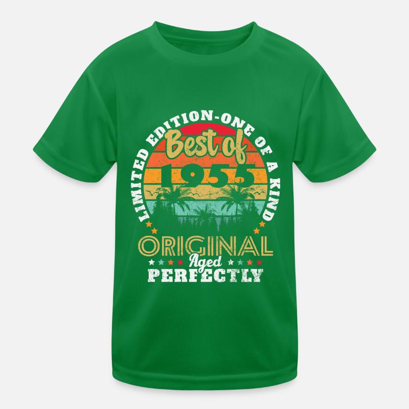 1955 Vintage Retro Geburtstagsgeschenk Kinder Funktions-T-Shirt