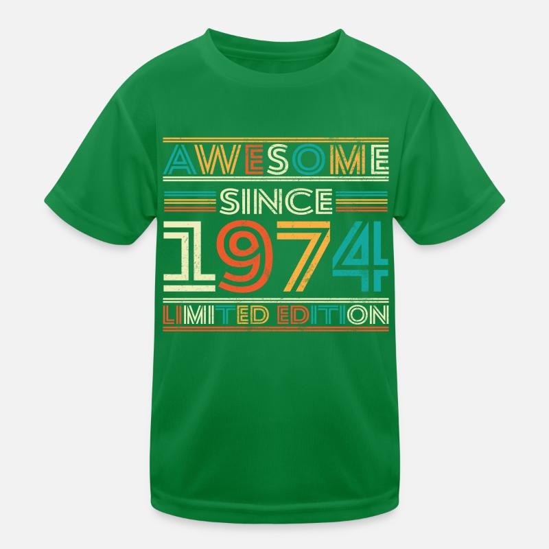 Beeindruckend seit 1974 Kinder Funktions-T-Shirt