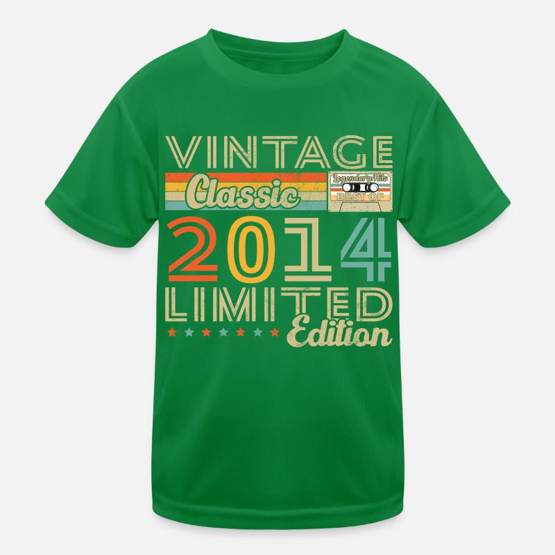 2014 Vintage Retro Geburtstagsgeschenk Kinder Funktions-T-Shirt