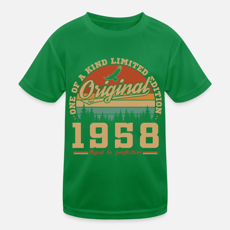 1958 Vintage Retro Geburtstagsgeschenk Kinder Funktions-T-Shirt