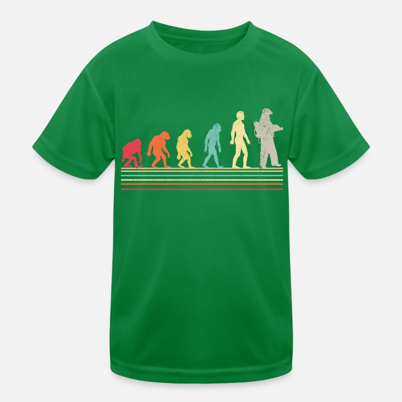 Evolution Pompiers Joueurs Pompiers T-shirt sport Enfant