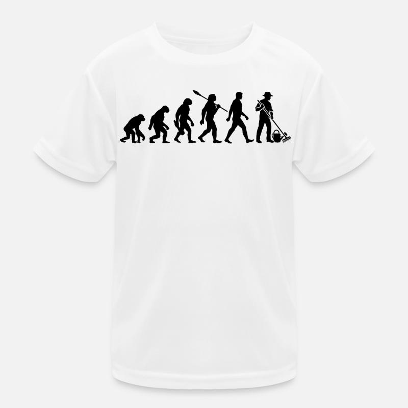 Evolution - Jardinier - Jardin - Jardinage T-shirt sport Enfant