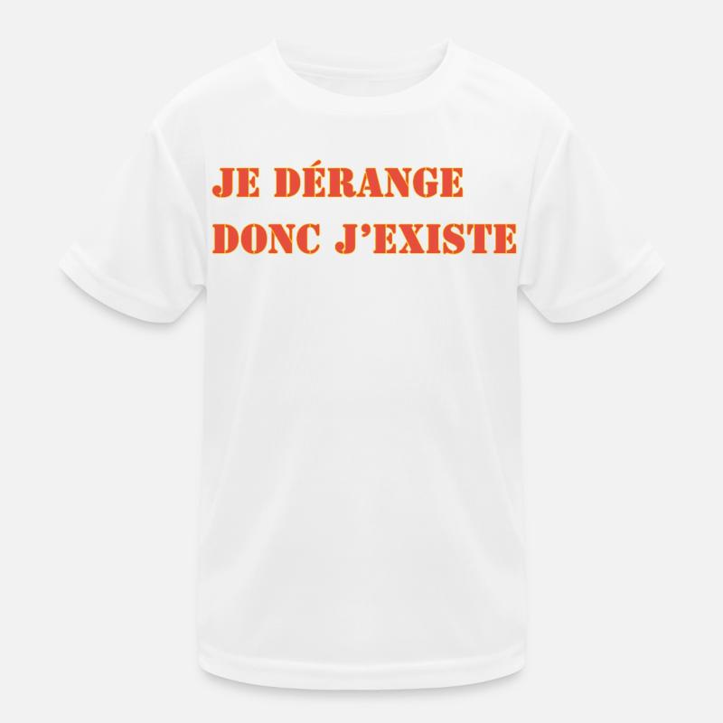 I DISTURB THEREFORE I EXIST Kids Functional T-Shirt