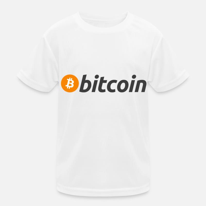 Bitcoin BTC: Official Logo Kids Functional T-Shirt