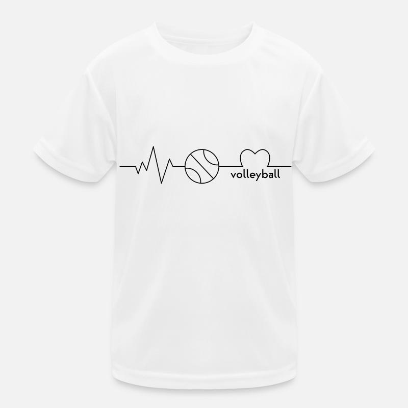 volleyball - Kids Functional T-Shirt - white