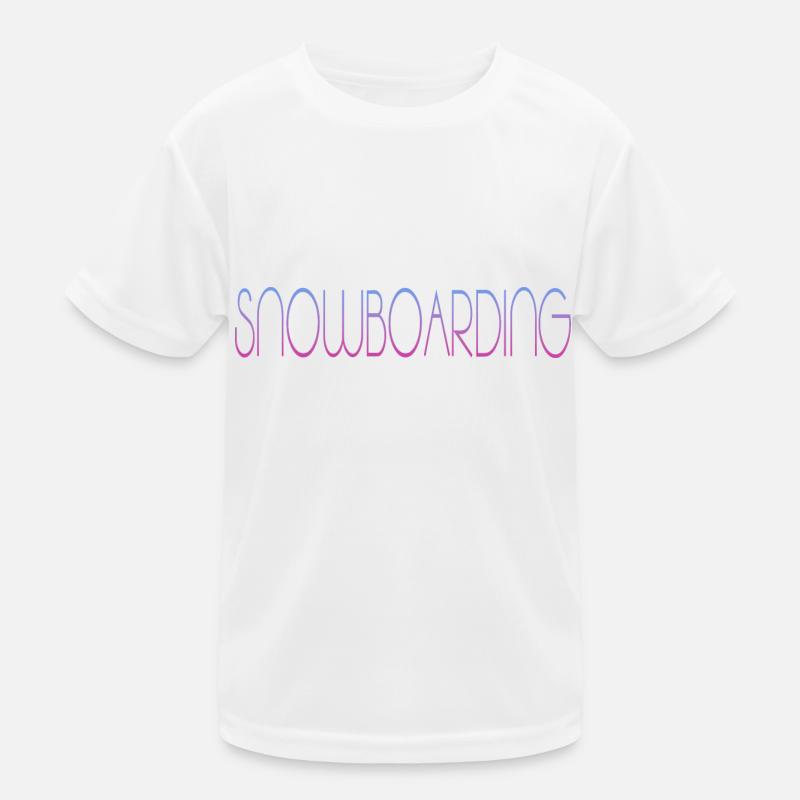 Snowboarding Kinder Funktions-T-Shirt