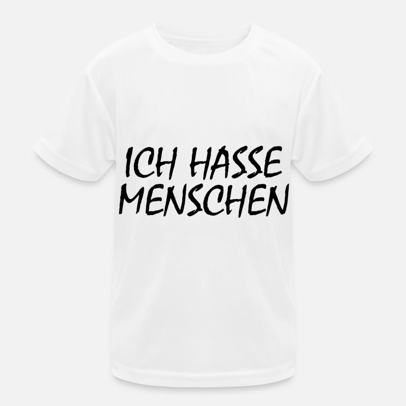 Ich hasse menschen Kinder Funktions-T-Shirt