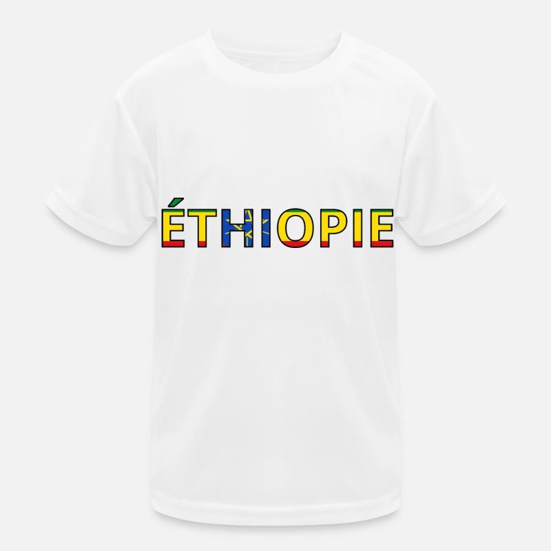 Drapeau éthiopie T-shirt sport Enfant