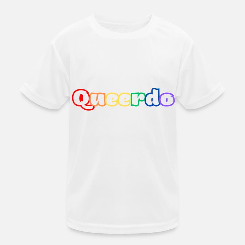 Queerdo - Kinder Funktions-T-Shirt - Weiß