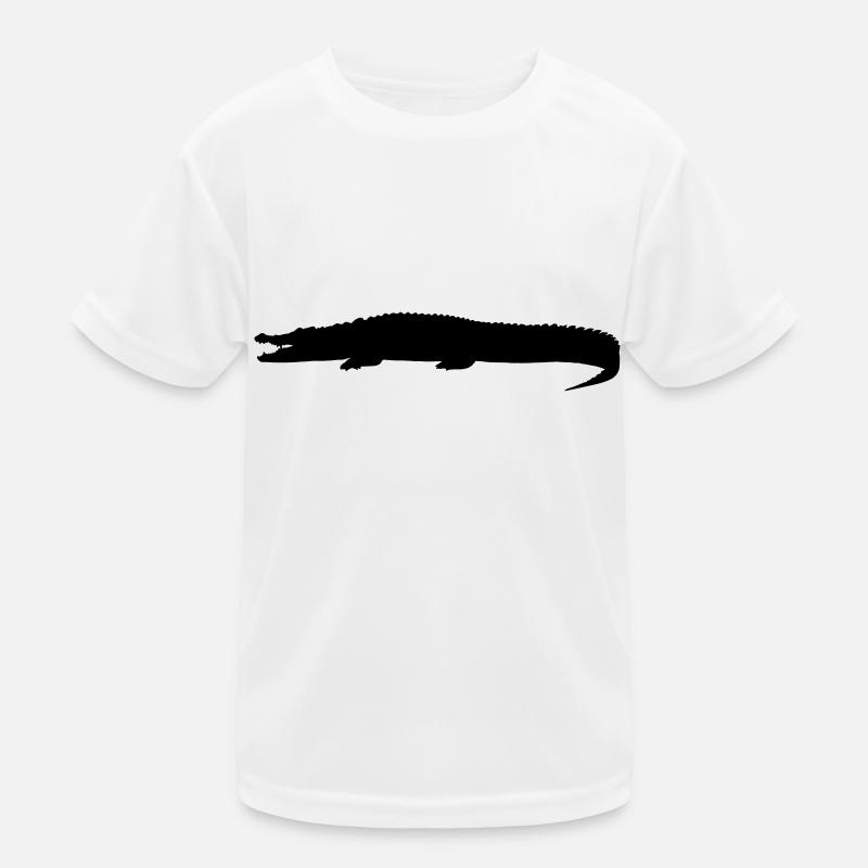 crocodile silhouette Kids Functional T-Shirt