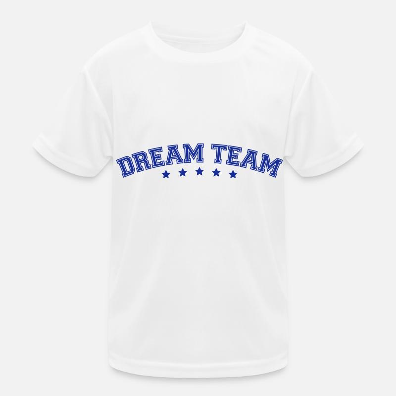 Text Bogen Design Freunde Pärchen Paar Dream Team Kinder Funktions-T-Shirt