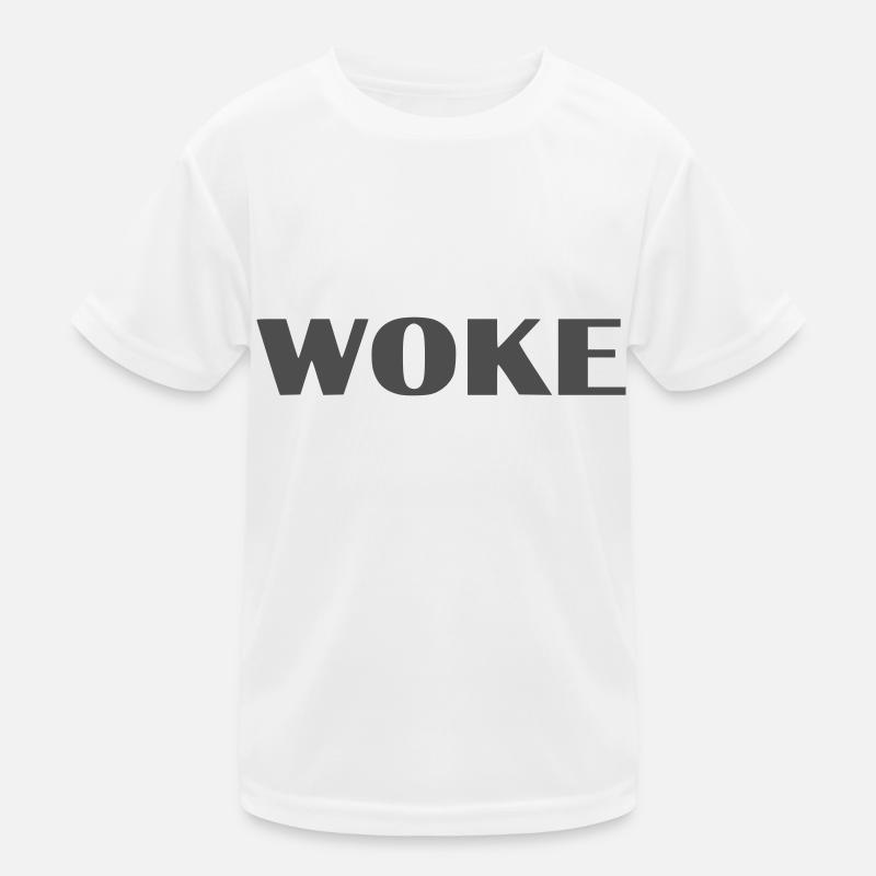 woke - Kids Functional T-Shirt - white