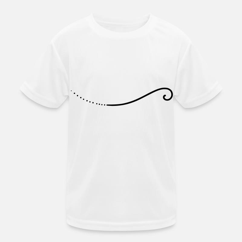 Schnörkel Linie Kinder Funktions-T-Shirt