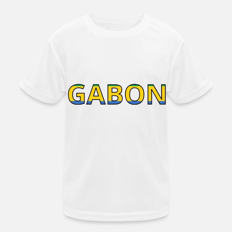 Drapeau Gabon T-shirt sport Enfant
