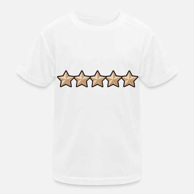 Fünf Gold Sterne, 5 stars, Gewinner, Sieger, Beste Kinder Funktions-T-Shirt