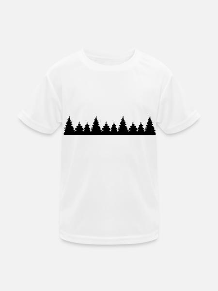 trees - Kids Functional T-Shirt - white - Front
