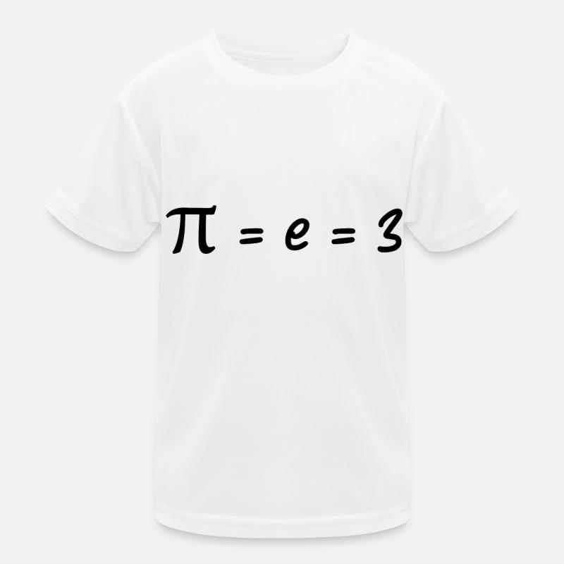 Pi = e = 3 Kids Functional T-Shirt