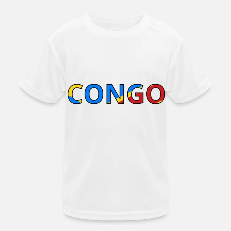 Drapeau Congo (Rép. dém.) T-shirt sport Enfant