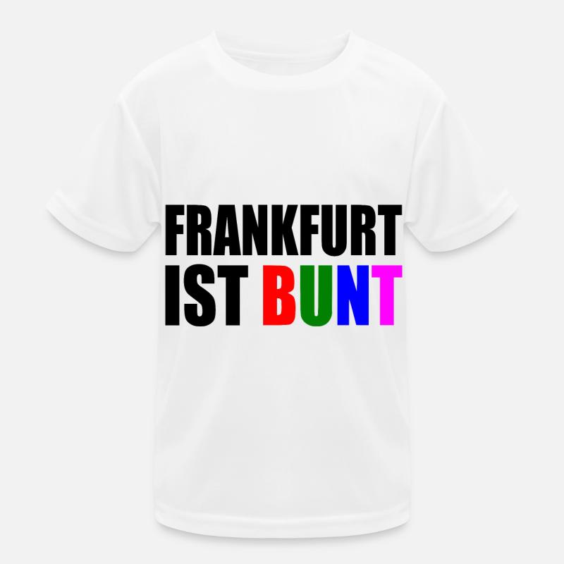 Frankfurt ist bunt Kinder Funktions-T-Shirt