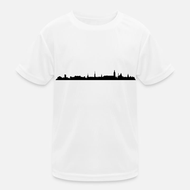 Skyline - Kopenhagen Kinder Funktions-T-Shirt