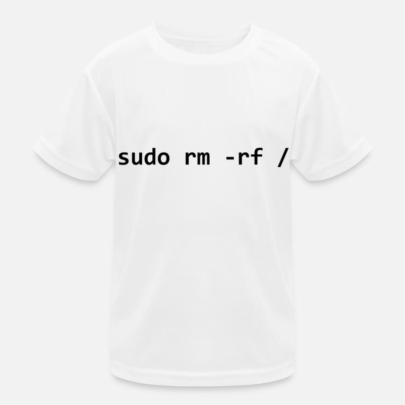 sudo rm rf - Kids Functional T-Shirt - white