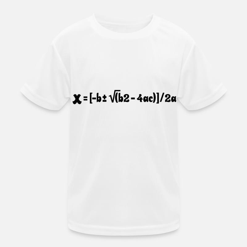 Quadratic Formula For Math Class 9 Kids Functional T-Shirt