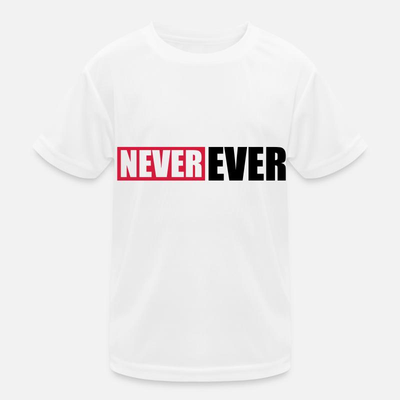 Balken Never Ever Kinder Funktions-T-Shirt