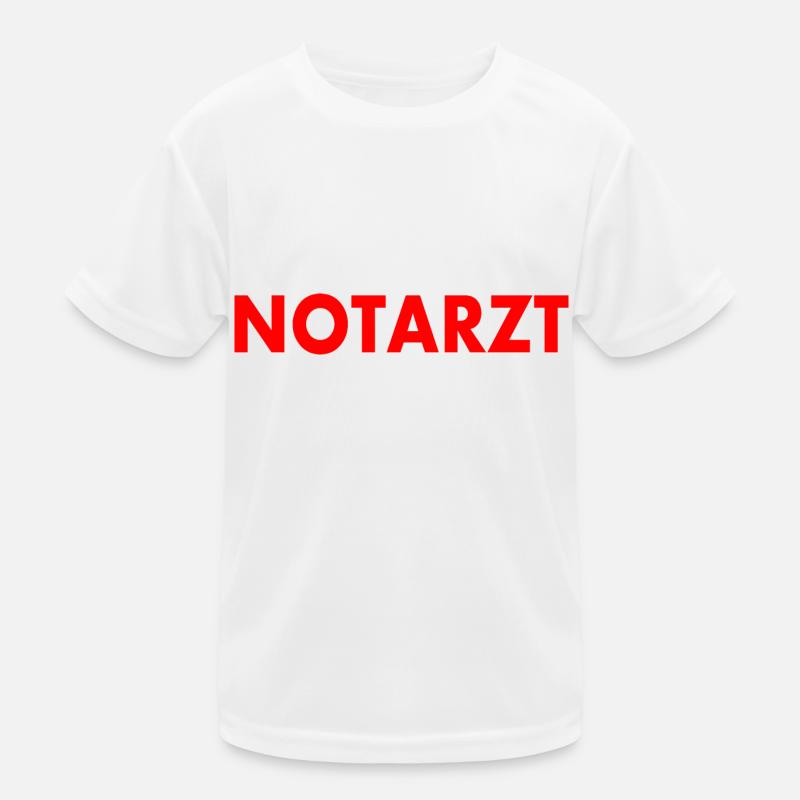 Notarzt Kinder Funktions-T-Shirt