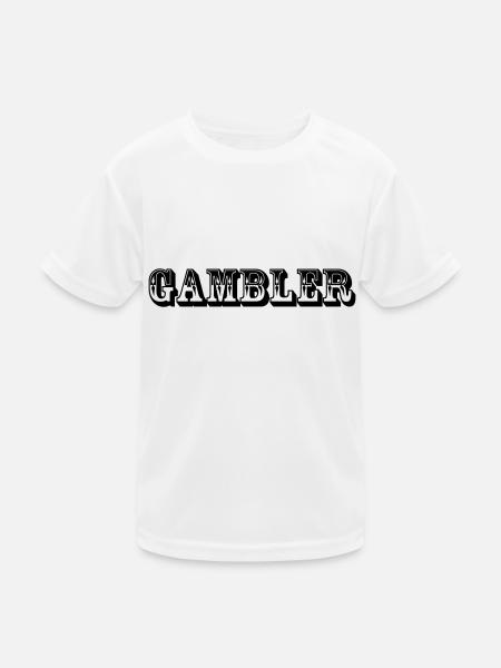 Gambler - poker - Kinder Funktions-T-Shirt - Weiß