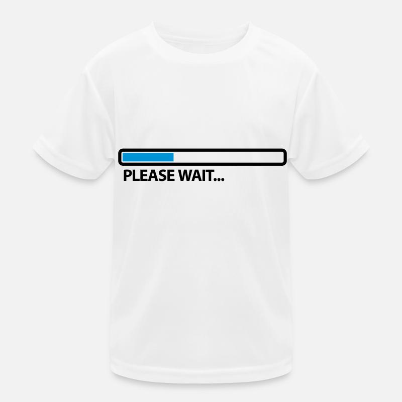 please_wait_2c Kids Functional T-Shirt