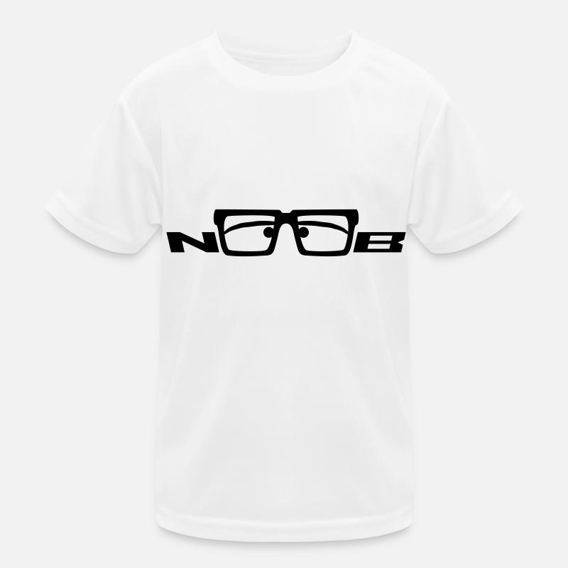 Noob Glasses Face Comic Nerd Kinder Funktions-T-Shirt