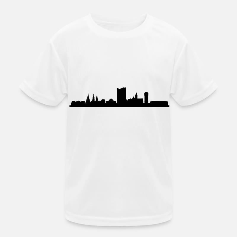 Skyline Chemnitz Kinder Funktions-T-Shirt