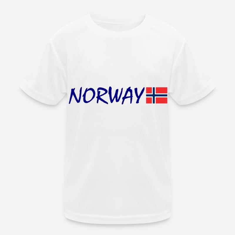 Norwegen Kinder Funktions-T-Shirt