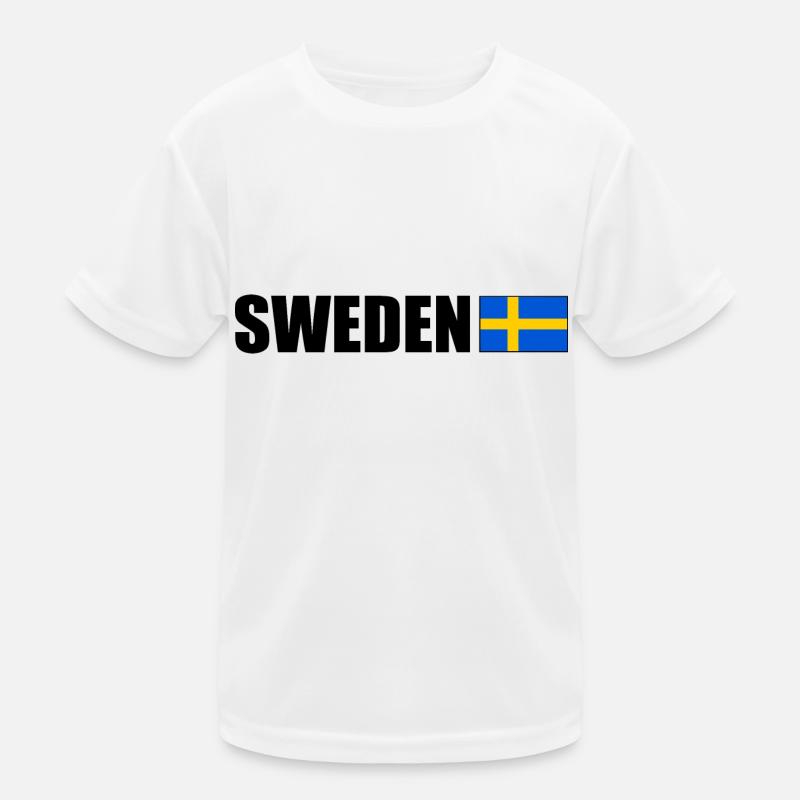 Schweden Kinder Funktions-T-Shirt