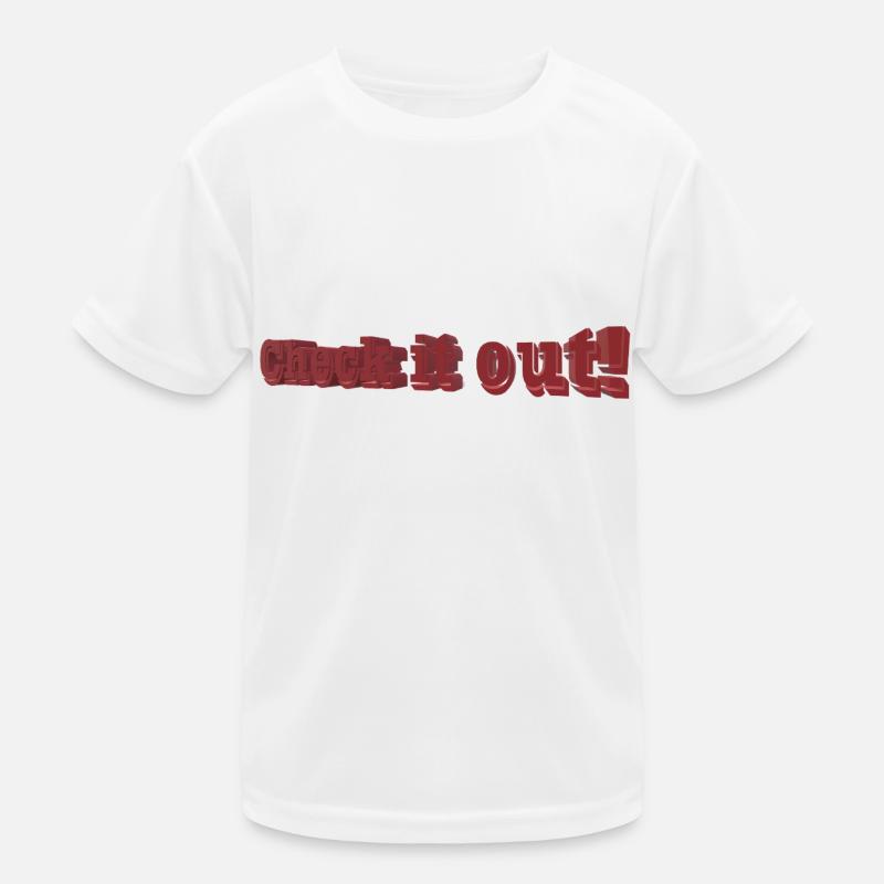 Check it out Kinder Funktions-T-Shirt