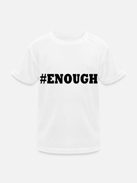 Enough - Kids Functional T-Shirt - white - Front